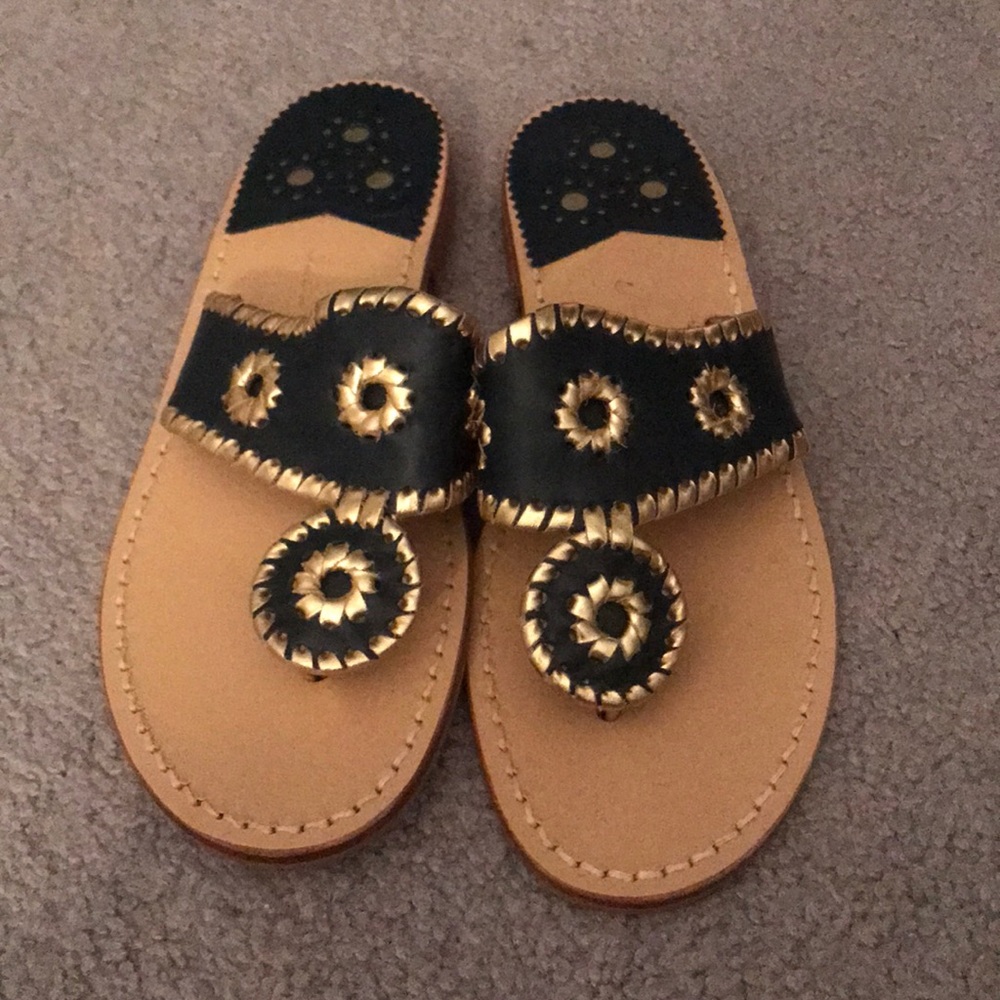 Jack Rogers Nancy & Gold Sandals!